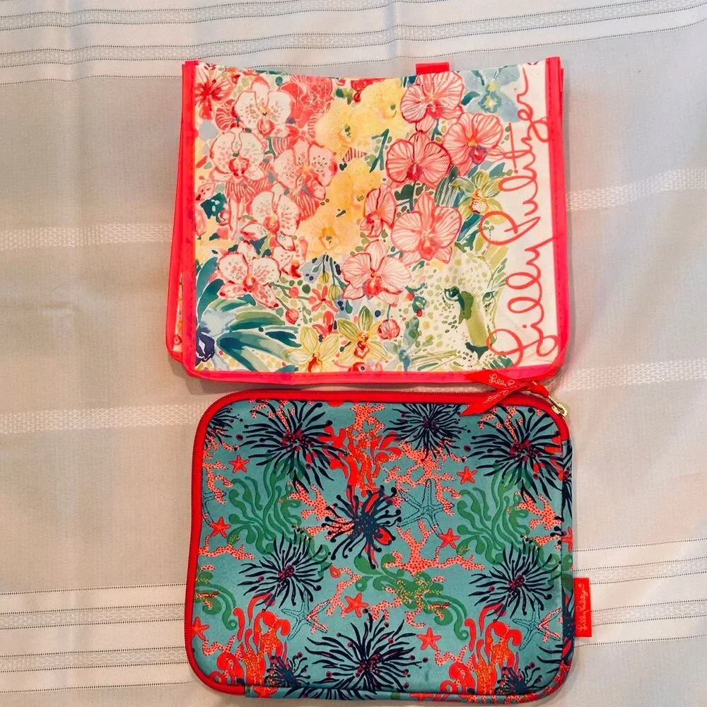 Lilly Pulitzer Tablet Ipad Case With Bag